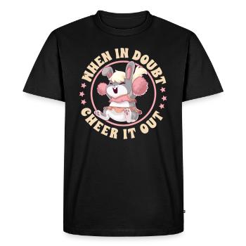 Cheerleading Cheer Quote Football Stadium Dance - T-shirt Premium bio Homme - noir - Devant - Nico (187cm)