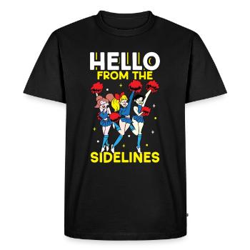 Cheerleading Cheer Quote Football Stadium Dance - T-shirt Premium bio Homme - noir - Devant - Nico (187cm)