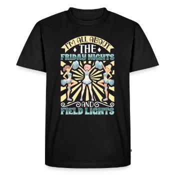 Cheerleading Cheer Quote Football Stadium Dance - T-shirt Premium bio Homme - noir - Devant - Nico (187cm)
