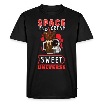 Astronaut Astronomy Solar System Space Kids - Men's Premium Organic T-Shirt - black - Front - Nico (187cm)