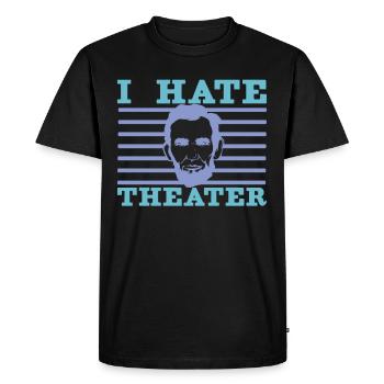 Abraham Lincoln Theater Theatre Histoire des États-Unis - T-shirt Premium bio Homme - noir - Devant - Nico (187cm)