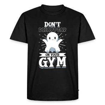 Bodybuilding Powerlifting Weightlifting Fitness - Men's Premium Organic T-Shirt - black - Front - Nico (187cm)