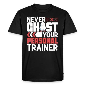 Bodybuilding Powerlifting Weightlifting Fitness - Men's Premium Organic T-Shirt - black - Front - Nico (187cm)