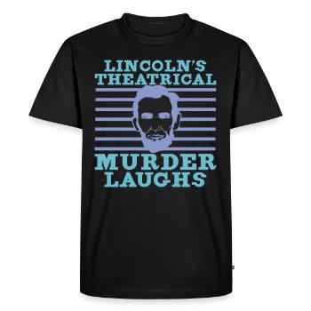 Abraham Lincoln Theate Theatre Histoire des États-Unis - T-shirt Premium bio Homme - noir - Devant - Nico (187cm)