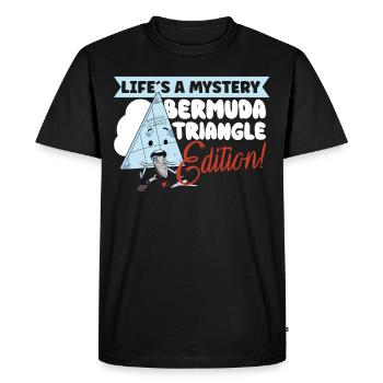 Mysterious enforced disappearances in the Bermuda Triangle - Men's Premium Organic T-Shirt - black - Front - Nico (187cm)
