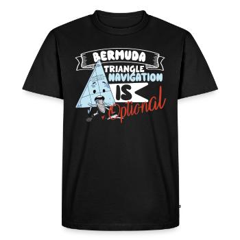 Mysterious enforced disappearances in the Bermuda Triangle - Men's Premium Organic T-Shirt - black - Front - Nico (187cm)