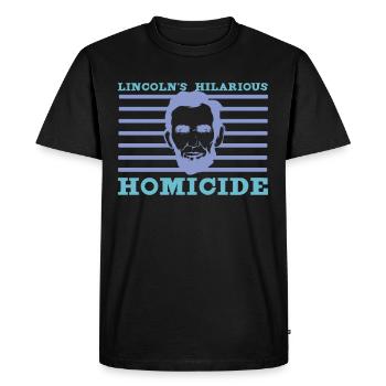 Abraham Lincoln TheaterTheatre Histoire des États-Unis - T-shirt Premium bio Homme - noir - Devant - Nico (187cm)