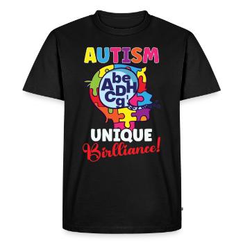 Autism Awareness Autism Disease - Men's Premium Organic T-Shirt - black - Front - Nico (187cm)