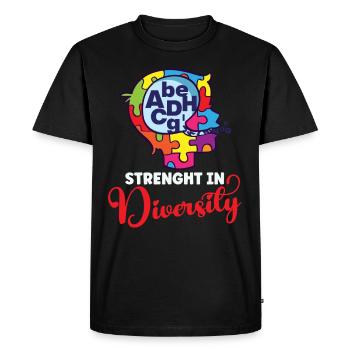 Autism Awareness Autism Disease - Men's Premium Organic T-Shirt - black - Front - Nico (187cm)