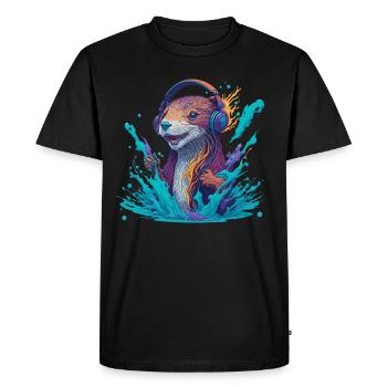 Musasaukko - T-shirt Premium bio Homme - noir - Devant - Nico (187cm)