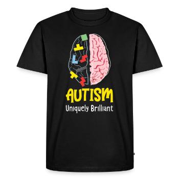 Autism Awareness Autism Disease - Men's Premium Organic T-Shirt - black - Front - Nico (187cm)