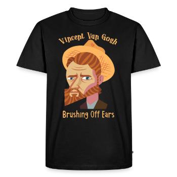 Artiste Peinture Peintre Art Peinture Professeur d’art - T-shirt Premium bio Homme - noir - Devant - Nico (187cm)