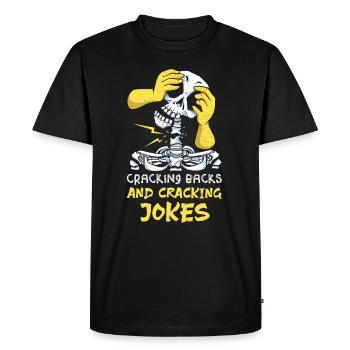 Chiropraticien, Chiropratique - T-shirt Premium bio Homme - noir - Devant - Nico (187cm)