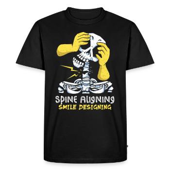 Chiropraticien, Chiropratique - T-shirt Premium bio Homme - noir - Devant - Nico (187cm)