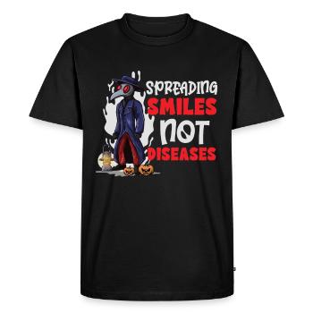 Effrayant Halloween horreur peste médecin - T-shirt Premium bio Homme - noir - Devant - Nico (187cm)