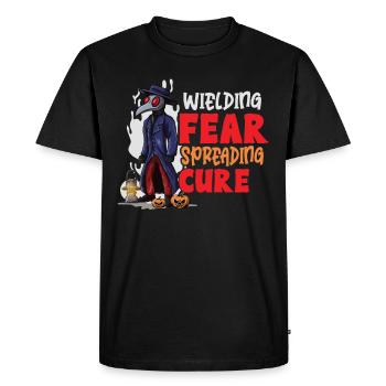 Effrayant Halloween horreur peste médecin - T-shirt Premium bio Homme - noir - Devant - Nico (187cm)