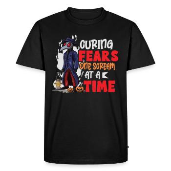 Effrayant Halloween horreur peste médecin - T-shirt Premium bio Homme - noir - Devant - Nico (187cm)