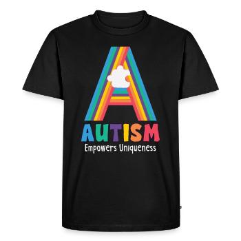 Autism Awareness Autism Disease - Men's Premium Organic T-Shirt - black - Front - Nico (187cm)