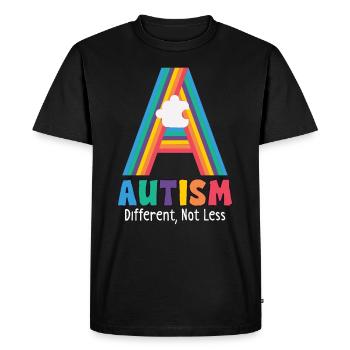 Autism Awareness Autism Disease - Men's Premium Organic T-Shirt - black - Front - Nico (187cm)