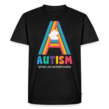 Autism Awareness Autism Disease - Men's Premium Organic T-Shirt - black - Front - Nico (187cm)