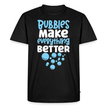 Soap Making Soap Boiler Soap Bubble Bubble - Men's Premium Organic T-Shirt - black - Front - Nico (187cm)