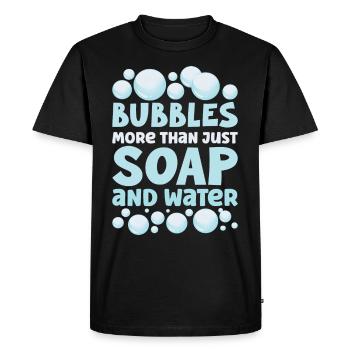 Soap Making Soap Boiler Soap Bubble Bubble - Men's Premium Organic T-Shirt - black - Front - Nico (187cm)