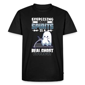 Bodybuilding Powerlifting Weightlifting Fitness - Men's Premium Organic T-Shirt - black - Front - Nico (187cm)