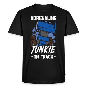Sprint Car Mom Dirt Track Racing Race Day - T-shirt Premium bio Homme - noir - Devant - Nico (187cm)