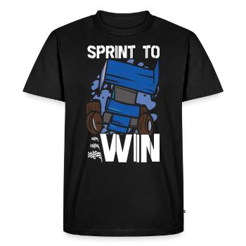 Sprint Car Mom Dirt Track Racing Race Day - T-shirt Premium bio Homme - noir - Devant - Nico (187cm)
