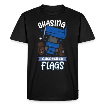 Sprint Car Mom Dirt Track Racing Race Day - T-shirt Premium bio Homme - noir - Devant - Nico (187cm)