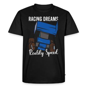 Sprint Car Mom Dirt Track Racing Race Day - T-shirt Premium bio Homme - noir - Devant - Nico (187cm)