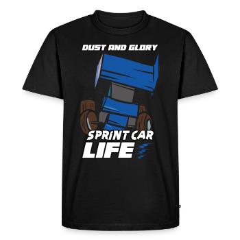 Sprint Car Mom Dirt Track Racing Race Day - T-shirt Premium bio Homme - noir - Devant - Nico (187cm)