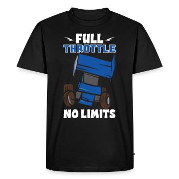 Sprint Car Mom Dirt Track Racing Race Day - T-shirt Premium bio Homme - noir - Devant - Nico (187cm)