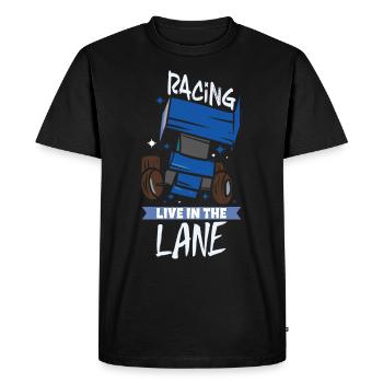 Sprint Car Mom Dirt Track Racing Race Day - T-shirt Premium bio Homme - noir - Devant - Nico (187cm)