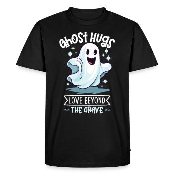Recherche paranormale Chasseur de fantômes d’Halloween - T-shirt Premium bio Homme - noir - Devant - Nico (187cm)