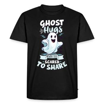 Recherche paranormale Chasseur de fantômes d’Halloween - T-shirt Premium bio Homme - noir - Devant - Nico (187cm)
