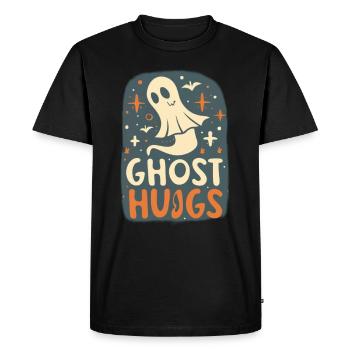 Recherche paranormale Chasseur de fantômes d’Halloween - T-shirt Premium bio Homme - noir - Devant - Nico (187cm)