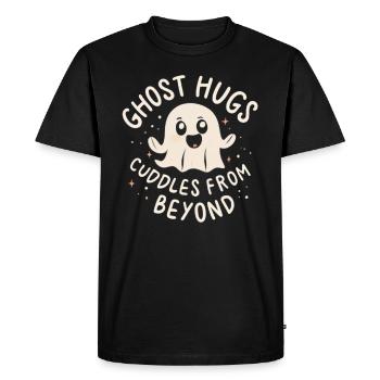 Recherche paranormale Chasseur de fantômes d’Halloween - T-shirt Premium bio Homme - noir - Devant - Nico (187cm)