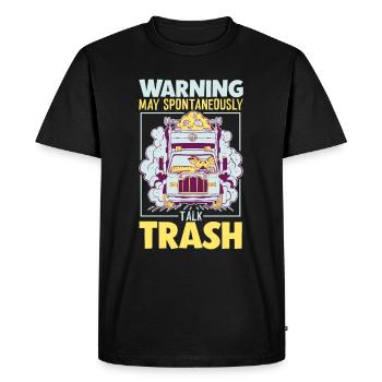 Conducteur de camion à ordures de recyclage de camion à ordures - T-shirt Premium bio Homme - noir - Devant - Nico (187cm)