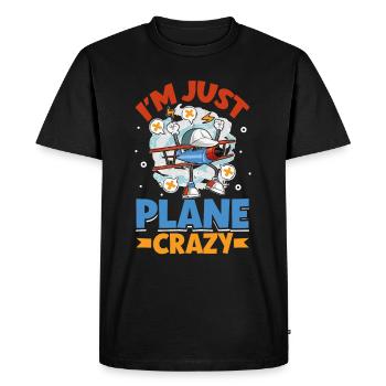 Pilote Aviation Avion Compagnie aérienne Futurs pilotes - T-shirt Premium bio Homme - noir - Devant - Nico (187cm)