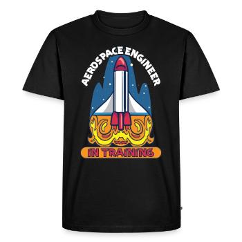 Astronaute Astronomie Système solaire Space Kids - T-shirt Premium bio Homme - noir - Devant - Nico (187cm)