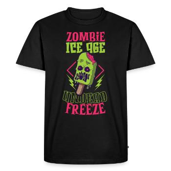 Ice Cream Lover Funny Ice Cream I Love - Men's Premium Organic T-Shirt - black - Front - Nico (187cm)