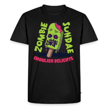 Ice Cream Lover Funny Ice Cream I Love - Men's Premium Organic T-Shirt - black - Front - Nico (187cm)