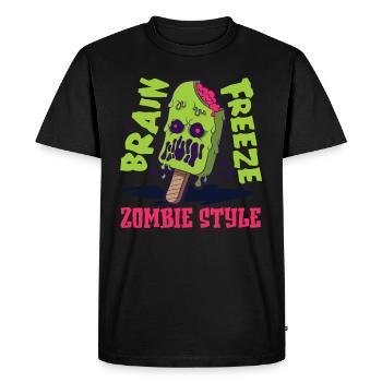 Ice Cream Lover Funny Ice Cream I Love - Men's Premium Organic T-Shirt - black - Front - Nico (187cm)