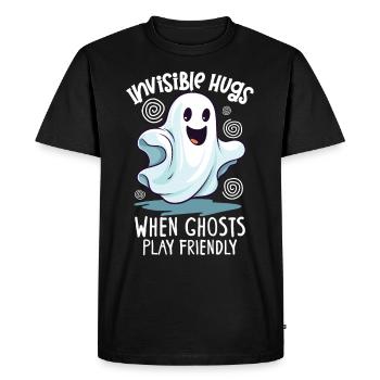 Recherche paranormale Chasseur de fantômes d’Halloween - T-shirt Premium bio Homme - noir - Devant - Nico (187cm)
