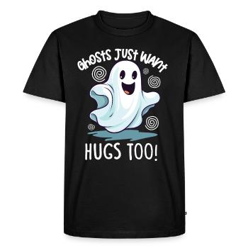 Recherche paranormale Chasseur de fantômes d’Halloween - T-shirt Premium bio Homme - noir - Devant - Nico (187cm)