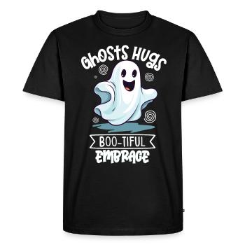Recherche paranormale Chasseur de fantômes d’Halloween - T-shirt Premium bio Homme - noir - Devant - Nico (187cm)