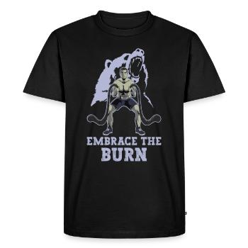Cordes d'entraînement à la corde, cordes de combat, cadeaux de remise en forme - T-shirt Premium bio Homme - noir - Devant - Nico (187cm)