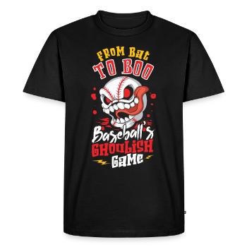 Horror Baseball Creepy Baseball Spooky - Men's Premium Organic T-Shirt - black - Front - Nico (187cm)
