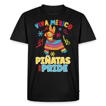 Piñata Fiesta mexicaine Patrimoine mexicain - T-shirt Premium bio Homme - noir - Devant - Nico (187cm)